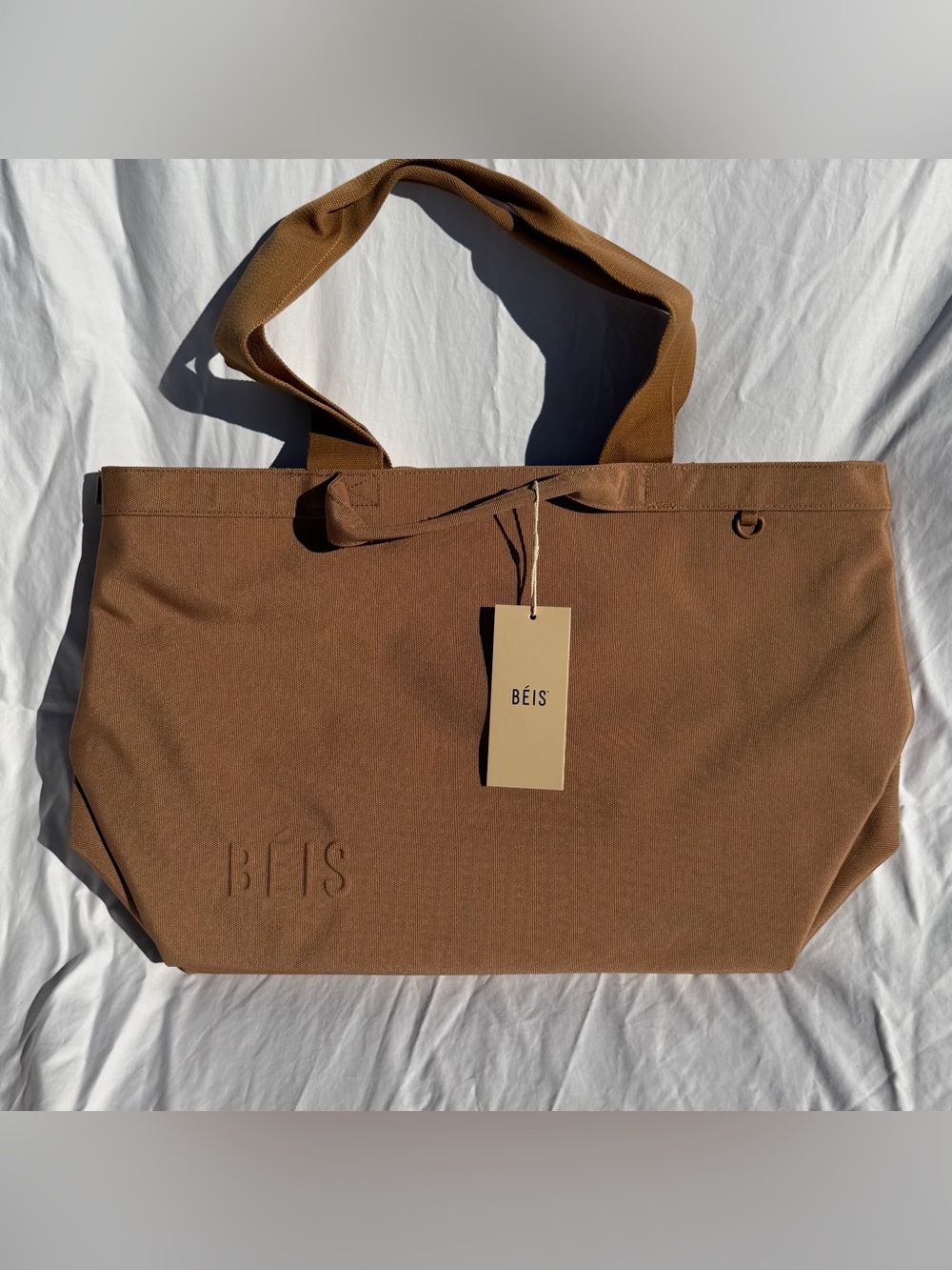 BEIS The Travel Tote in Camel NWT